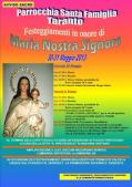 Festeggiamenti in onore di Maria Nostra Signora