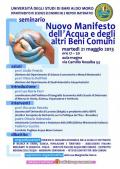 Nuovo Manifesto dell’Acqua e degli altri Beni Comuni