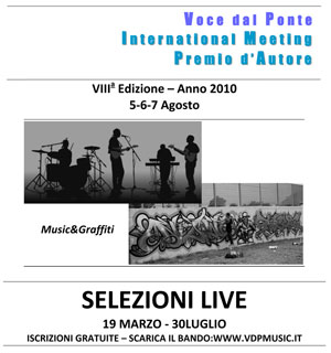 Voce dal ponte – International Meeting – Premio d’Autore – 8a edizione