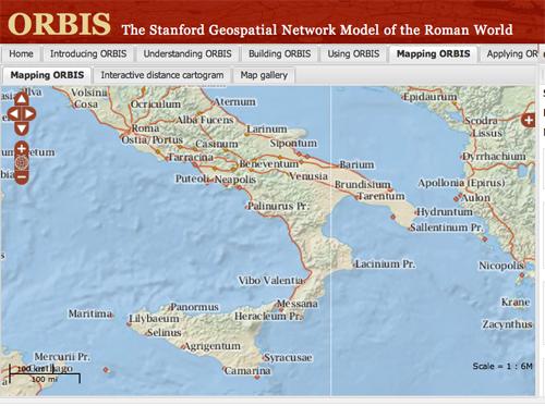 ORBIS: Le mappe dell'impero Romano sono online grazie all'universitá di Stanford 