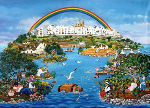 Copertina dedicata alla fine del mondo: La collina dell'arcobaleno di Vincenzo Milazzo