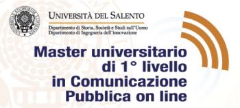 Master in comuncazione pubblica online all'università del Salento, il bando scade il 2 agosto 2013