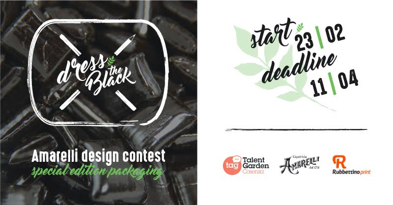 Dress the Black, il I° contest design Amarelli
