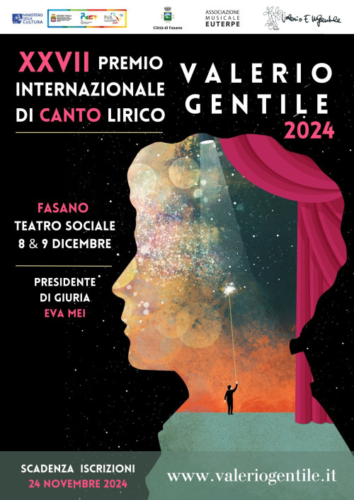 XXVII PREMIO INTERNAZIONALE DI CANTO LIRICO “VALERIO GENTILE” | Iscrizioni fino al 24 novembre 2024