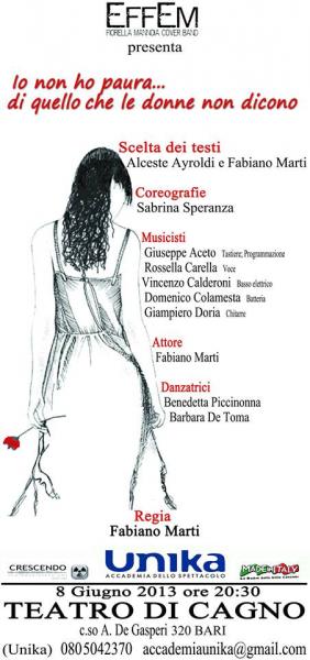 Io non ho paura… di quello che le donne non dicono