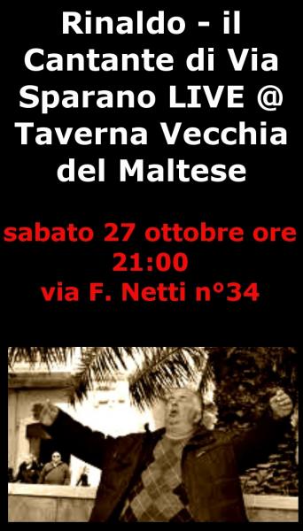 Rinaldo - il Cantante di Via Sparano in un locale