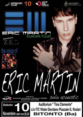 Eric Martin - Solo acoustic (rinviato)