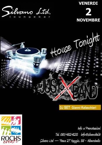 Serata live House Music con la just x band