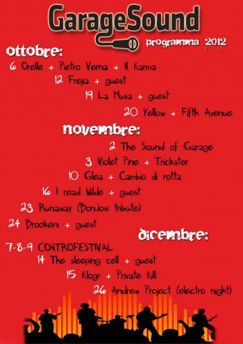 Garage Sound Live presenta GLEA live + Cambio di rotta live,SAB 10 NOV