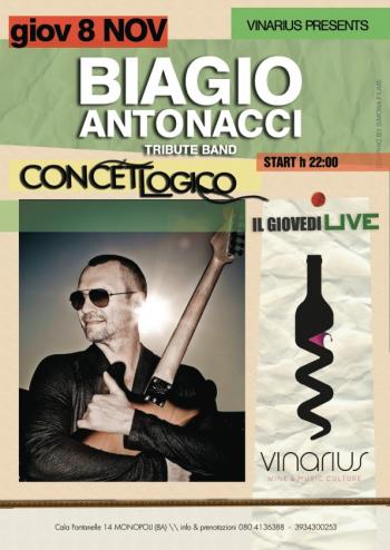 Concetto Logico Tribute Band Biagio Antonacci