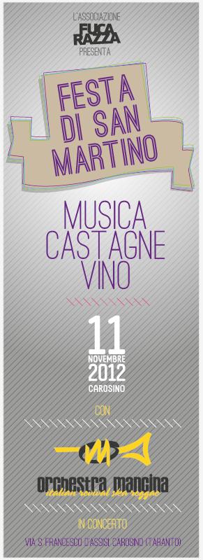 Festa Di San Martino. Musica, castagne e vino. 