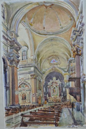 Riflessi di luce in Basilica