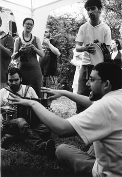 Ronda di pizzica in contrada Galante