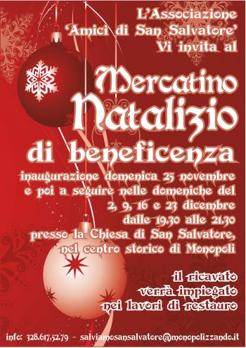 Mercatino Natalizio Di Beneficenza Presso La Chiesa Di San Salvatore - Monopoli 