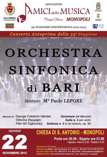 Anteprima della 33ma Stagione Concertistica Amici della Musica di Monopoli