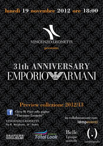 31° compleanno Emporio Armani