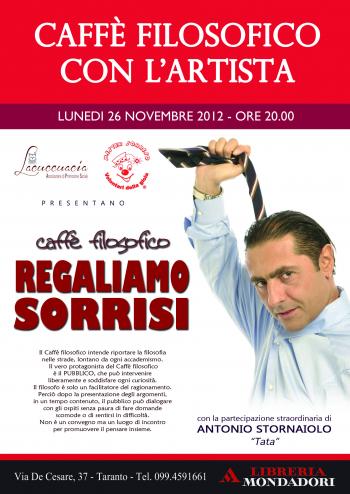 Caffè filosofico con l'artista - Regaliamo Sorrisi