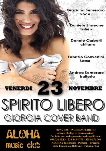 Giorgia cover band - Spirito Libero in concerto