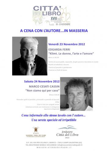 A cena con l'autore
