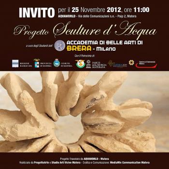 Progetto Sculture d’Acqua – L’Accademia di Brera incontra il tufo ad Aqvaworld