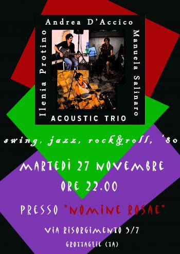 Acustic in trio in concerto