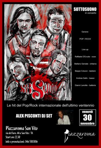 Le hit del Pop/Rock internazionale con SottoSuono in concerto + Alex Pisconti dj set