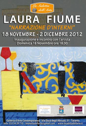 Laura Fiume - Narrazione d'interni - personale di piuttura