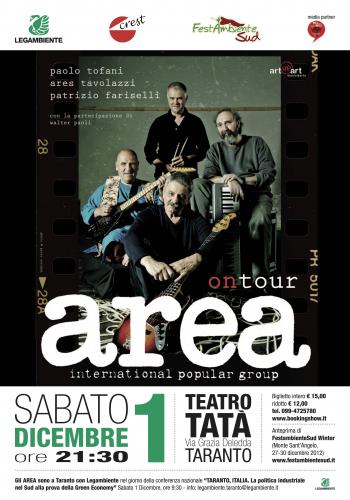Gli Area in concerto - annullato per lutto cittadino