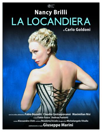 La locandiera di Carlo Goldoni, con Nancy Brilli