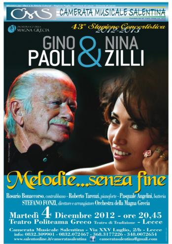 Cms presenta: Gino Paoli & Nina Zilli con l'Orchestra della Magna Grecia