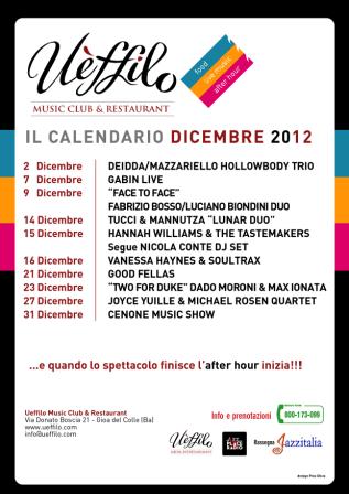 Ueffilo live Music - Dicembre 2012