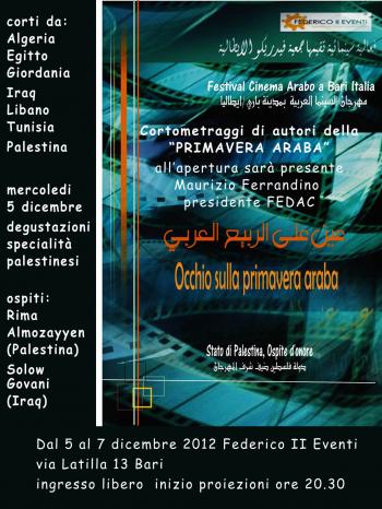 Occhio sulla primavera Araba - cortometraggi e degustazioni