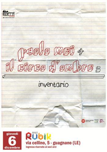 Paolo Mei & Il Circo D'ombre live