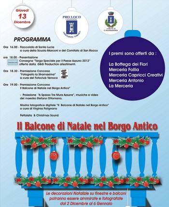 Il Balcone di Natale nel Borgo Antico