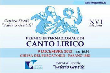 Concerto finale del premio di canto lirico "Valerio Gentile"