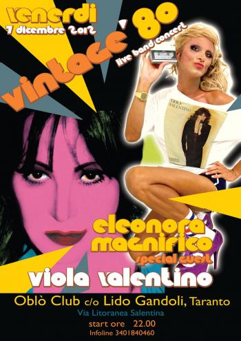 Sono venuta pure in tour live band - Eleonora Magnifico live band + special guest Viola Valentino in concerto