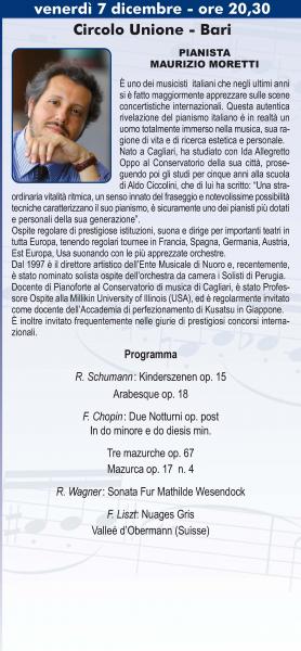 Concerto Stagione Concertistica  Storico Ente Morale Il Coretto Bari 