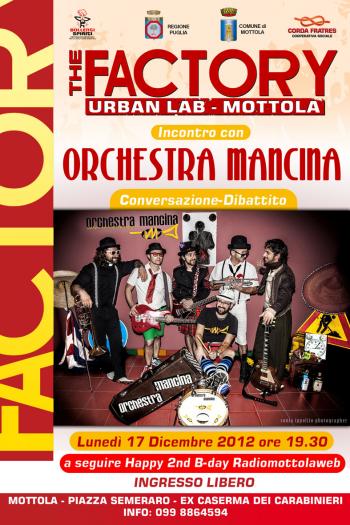 Incontro con... L’Orchestra Mancina (conversazione-dibattito)