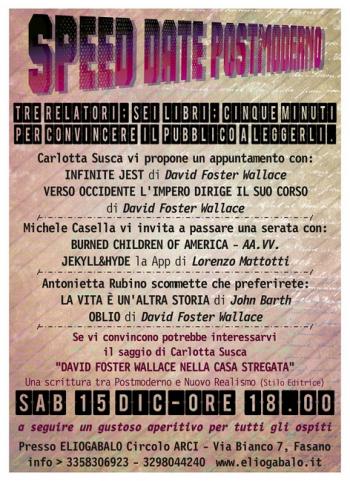 Speed Date Postmoderno