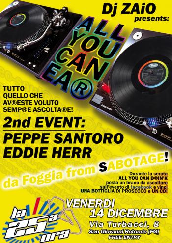 All You Can (H)ea® 2 - Peppe Santoro & Eddie Herr dj set