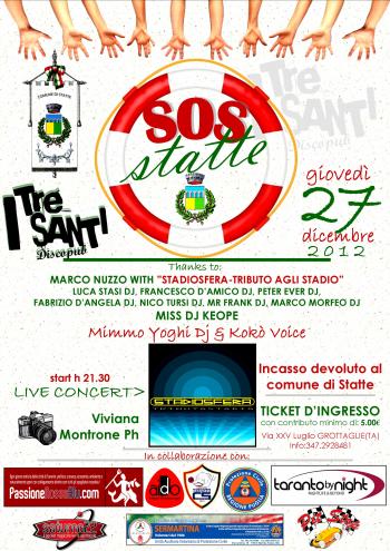 S.O.S STATTE_Raccolta fondi per il comune distrutto