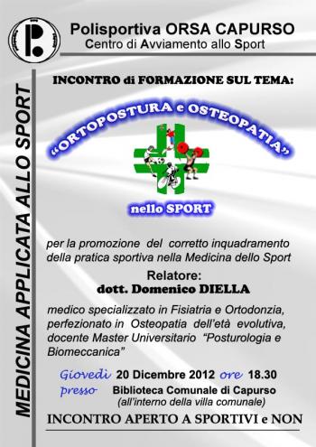 ortopostura e osteopatia nello sport