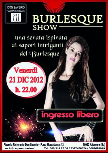 Una serata ispirata ai sapori intriganti del Burlesque