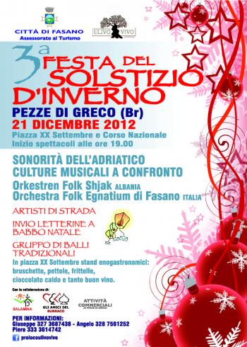 Iii Festa Del Solstizio D'inverno Rinviata al 23.12.12