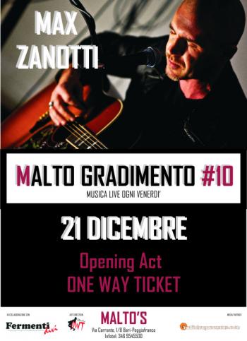 Max Zanotti live - opening Act One Way Ticket