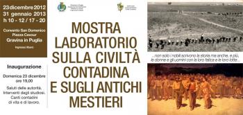 Mostra laboratorio sulla civiltà contadina e sugli antichi mestieri 