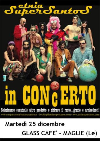 Etnia Supersantos in concerto con L'abominevole uomo delle fogne