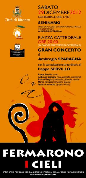 Ambrogio Sparagna e Peppe Servillo in Cattedrale a Bitonto