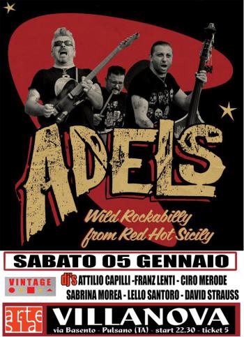 Vintage Night Adels in concerto Rockabilly Surf Blues e Swing