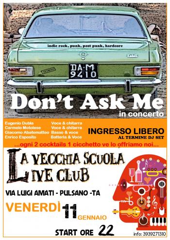 LVS Live Club - Don’t Ask Me in concerto
